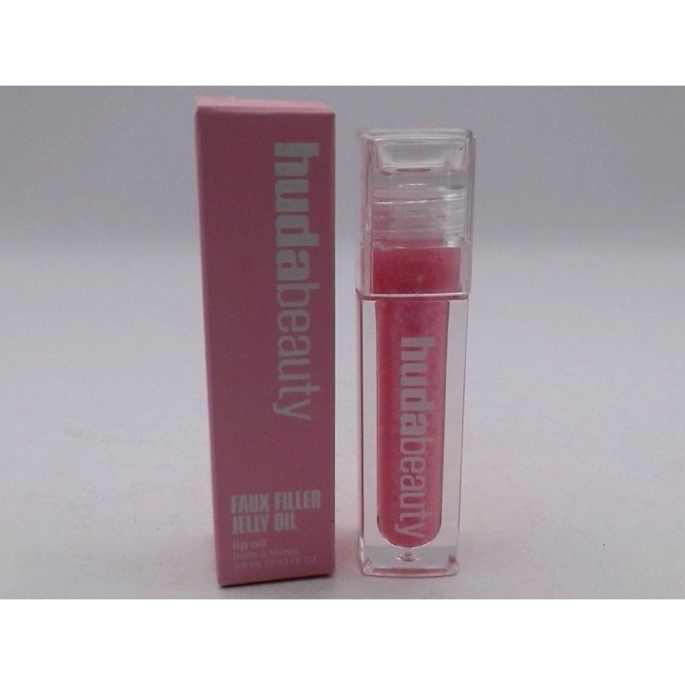 HUDA BEAUTY-Faux Filler Ultra-Hydrating,TintedJelly Lip Oil,Juicy Pink Lady,BNIB